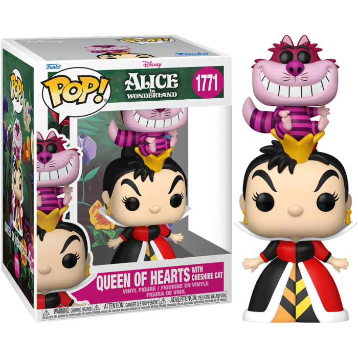 Funko Pop! Premium - Alice in Wonderland (1951) - Queen of Hearts with Cheshire Cat #1771