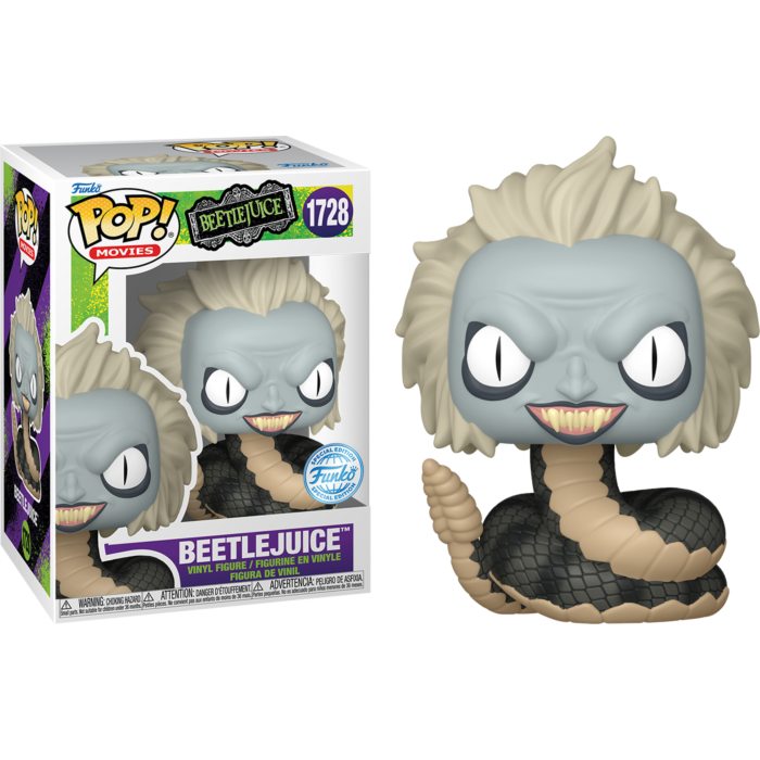 Funko Pop! Beetlejuice (1988) - Beetlejuice (Snake) #1728