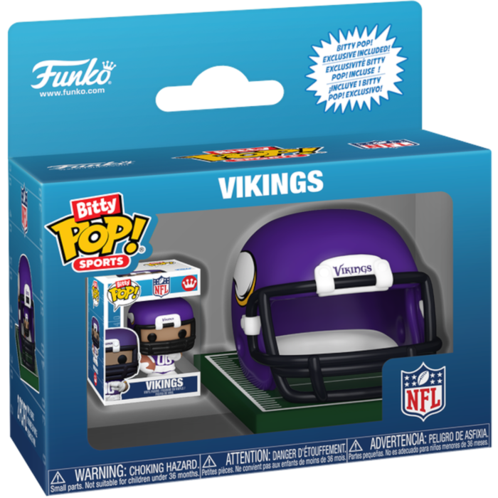 Funko Bitty Pop! NFL: Football - (Series 1) Bitty Pop! & Helmet (Display of 12)