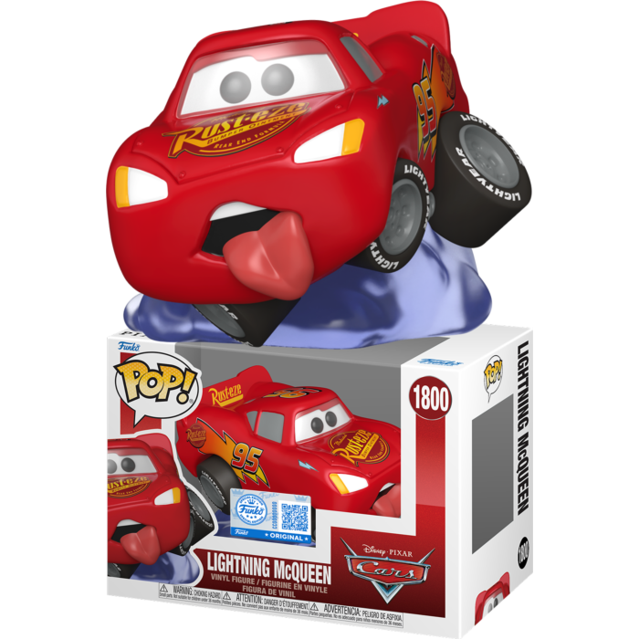 Funko Pop! Cars - Lightning McQueen (Leaping) #1800(+ Box of 3 Mystery Exclusive)