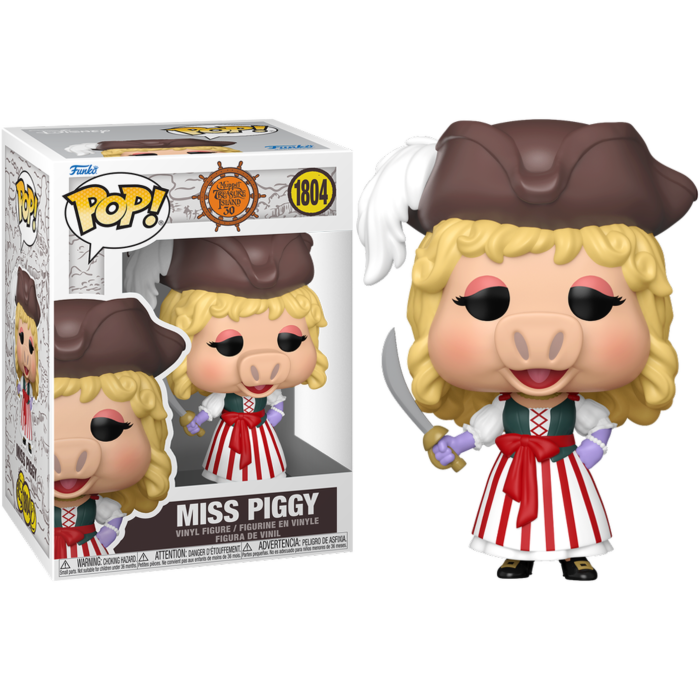 Funko Pop! Muppet Treasure Island - Kermit and Polly, Miss Piggy & Sam Eagle - Bundle (Set of 3)