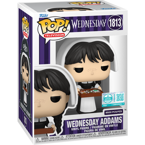 Funko Pop! Wednesday (2022) - Wednesday Addams with Fudge with Pop! Protector #1813 - Limited Edition (+ Box of 9 Mystery Exclusive)