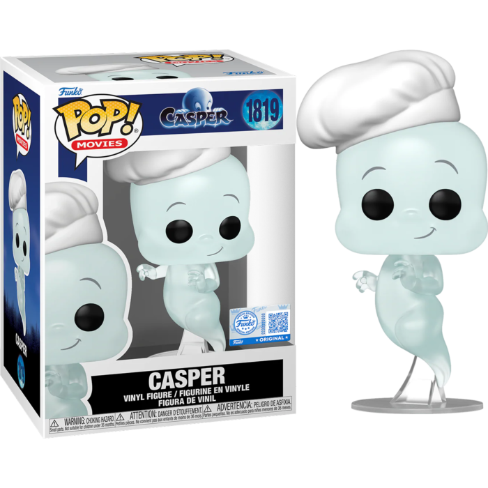 Funko Pop! Casper (1995) - Casper (Chef) #1819 (+ Box of 3 Mystery Exclusive)