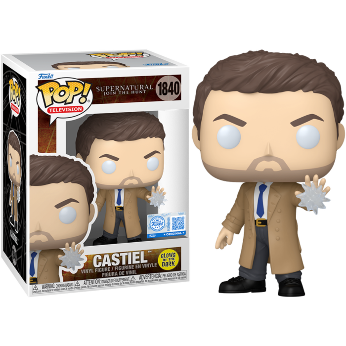 Funko Pop! Supernatural - Castiel Glow in the Dark #1840 - Real Pop Mania