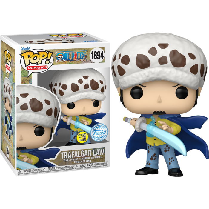 Funko Pop! One Piece - Trafalgar Law with Blue Anesthesia Glow-in-the-Dark #1894
