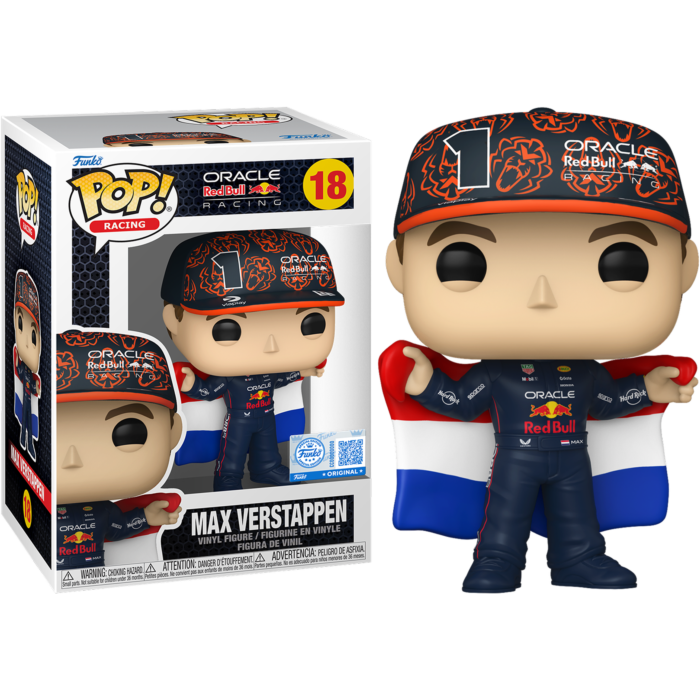 Funko Pop! F1: Formula 1 - Max Verstappen with Dutch Flag #18