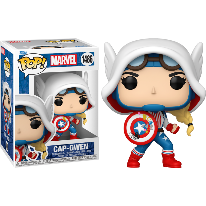 Funko Pop! Spider-Gwen: Gwenverse (2022) - Captain America Gwen #1486