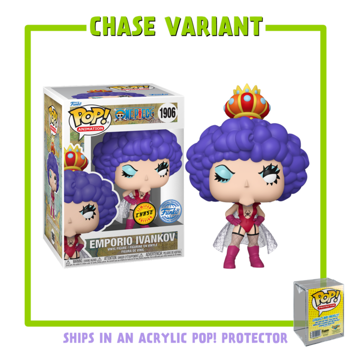 Funko Pop! One Piece - Emporio Ivankov with Acrylic Pop! Protector #1906 (Chase Variant)