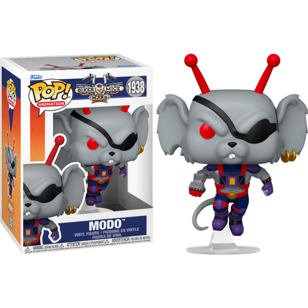 Funko Pop! Throttle De Biker Mice From Mars – Figura De Vinilo De 9.5 Cm, Coleccionable Oficial Para Fans De Los 90