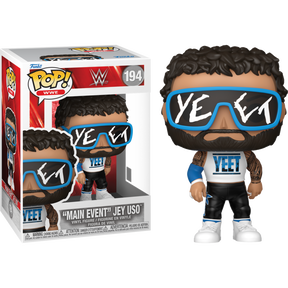 Funko Pop! WWE - Rhea Ripley, Jey Uso, Jesse 'The Body' Ventura & Uncle Howdy - Bundle (Set of 4)