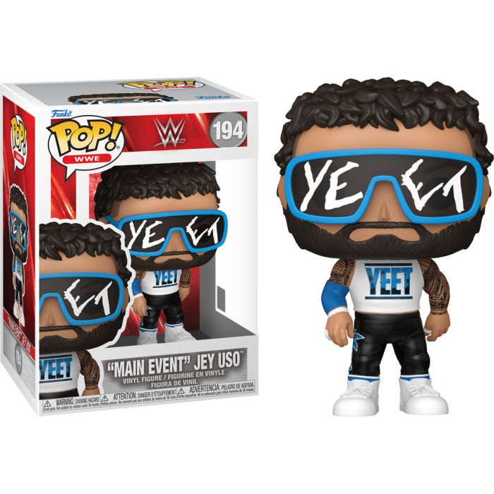 Funko Pop! WWE - Rhea Ripley, Jey Uso, Jesse 'The Body' Ventura & Uncle Howdy - Bundle (Set of 4)