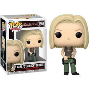 Funko Pop! Battlestar Galactica (2004) - Cyclon, Gaius Baltar, Kara Thrace & Six - Bundle (Set of 4)