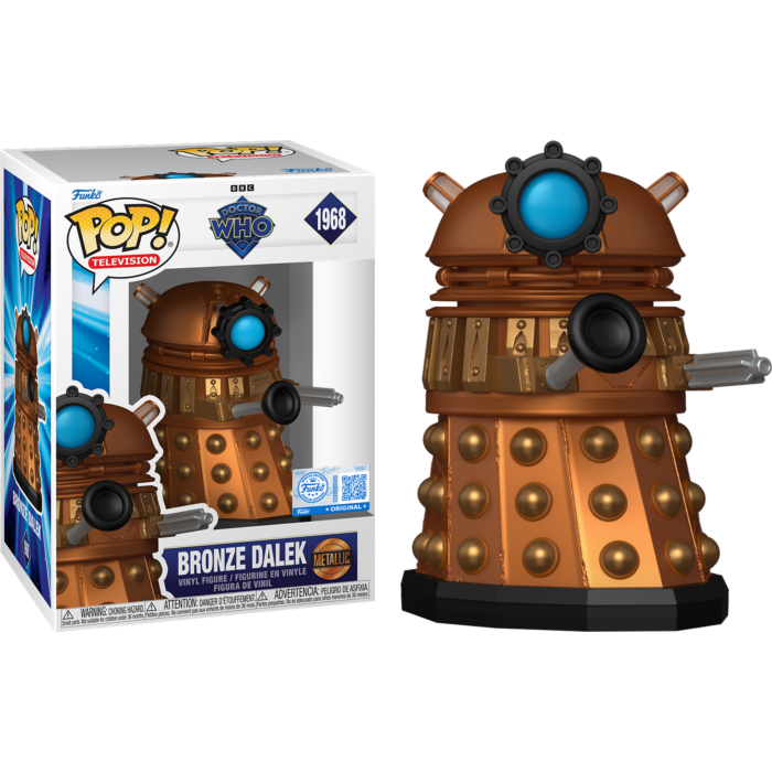Funko Pop! Doctor Who - Bronze Dalek #1968 - Chase Chance (+ Box of 3 Mystery Exclusive)