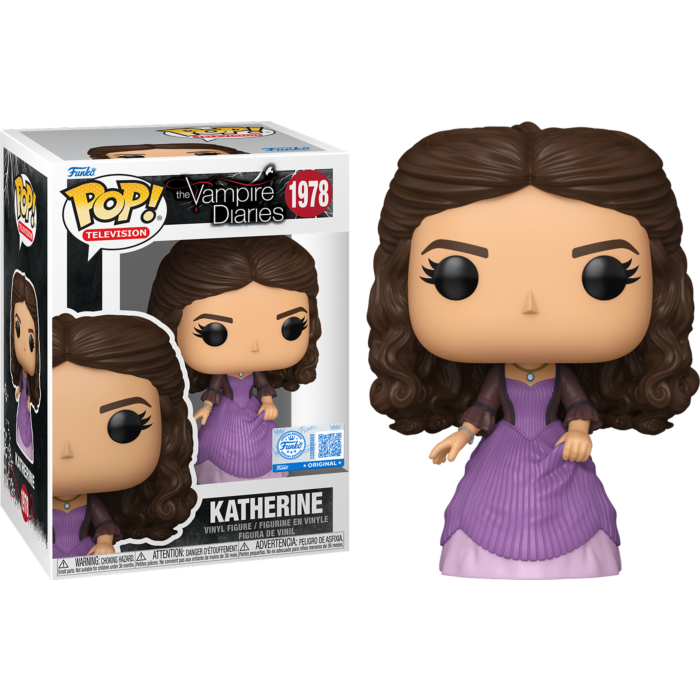 Funko Pop! The Vampire Diaries - Katherine Pierce #1978 - Chase Chance (+ Box of 3 Mystery Exclusive)