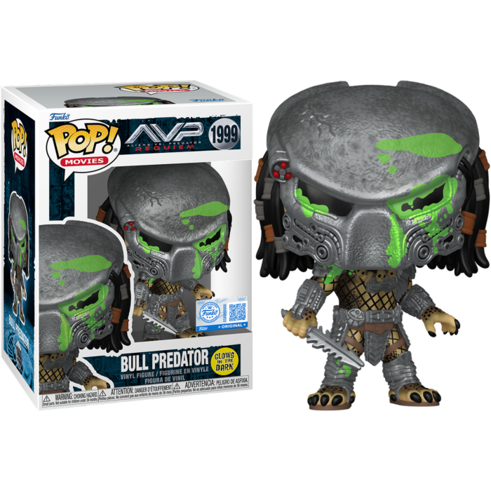 Funko Pop! Alien vs. Predator: Requiem - Bull Predator Glow in the Dark #1999