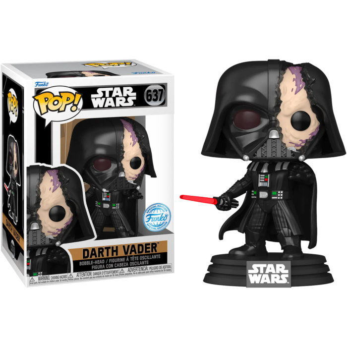 Funko Pop! Star Wars: Obi-Wan Kenobi - Darth Vader in Damaged Helmet #637