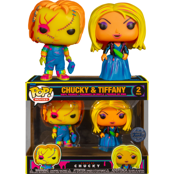 Funko Pop! Bride Of Chucky - Tiffany & Chucky Blacklight - 2-Pack