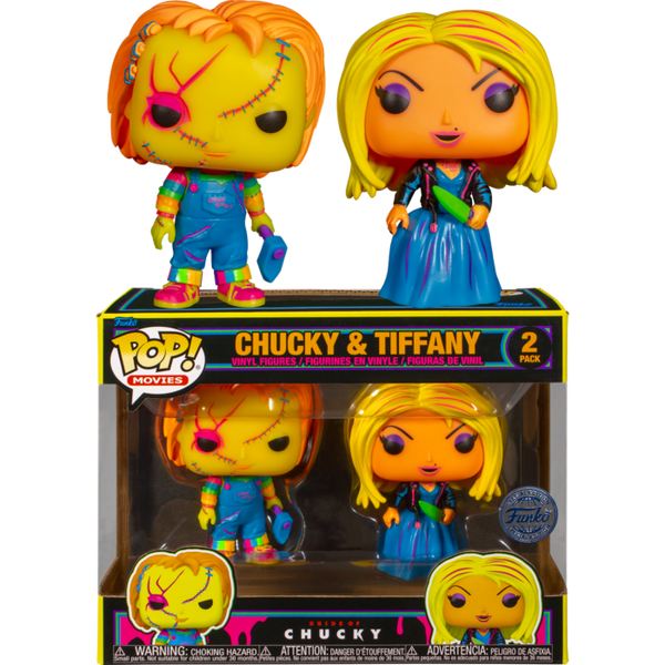Funko Pop! Bride Of Chucky - Tiffany & Chucky Blacklight - 2-Pack