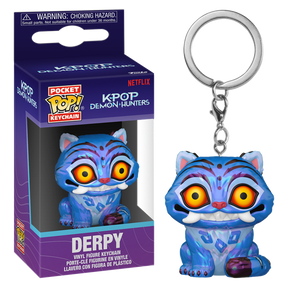 Funko Pocket Pop! Keychain - K-Pop Demon Hunters - Rumi, Mira, Zoey, Jinu & Derpy - Bundle (Set of 5) - Real Pop Mania