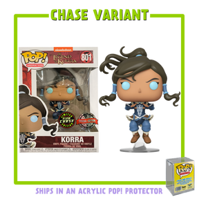 Funko Pop! The Legend of Korra - Korra in Avatar State in Acrylic with Pop! Protector #801 (Chase Variant)