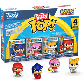 Funko Bitty Pop! Sonic the Hedgehog - Sonic, Amy, Tails & Knuckles 4-Pack - Real Pop Mania
