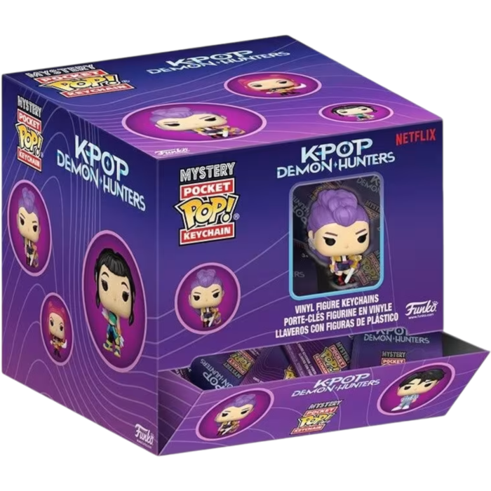 Funko Pocket Pop! Keychain -K-Pop Demon Hunters - Mystery (Display of 12) - Real Pop Mania