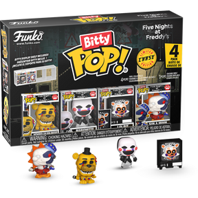 Funko Bitty Pop! Five Nights at Freddy's - Withered Golden Freddy, Marionette, Lolbit and Sun & Moon 4-Pack - Real Pop Mania