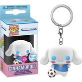 Funko Pocket Pop! Keychain - Sanrio - Cinnamoroll with Soccer Ball Flocked