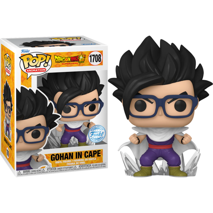 Funko Pop! Dragon Ball Super - Super Hero - Gohan in Cape #1708 - Chase Chance