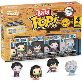 Funko Bitty Pop! Demon Slayer - Nezuko Kamado, Giyu Tomioka, Tamayo - 4-Pack - Real Pop Mania