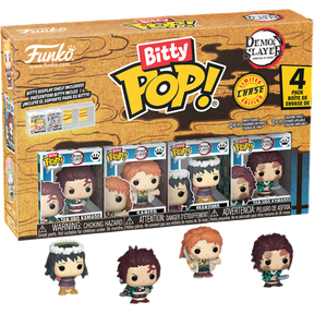 Funko Bitty Pop! Demon Slayer - Tanjiro Kamado, Sabito, Makomo - 4-Pack - Real Pop Mania