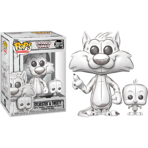 Funko Pop! Looney Tunes: Sketched - Bugs, Daffy, Porky, Tasmanian Devil, and Sylvester & Tweety - Bundle (Set of 5) - Real Pop Mania