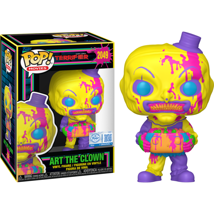 Funko Pop! Terrifier - Art the Clown with Head Blacklight #2049