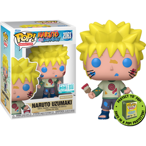 Funko Pop! Naruto: Shippuden - Naruto Uzumaki with Paint Can & Brush in Acrylic Pop! Protector #2063 (Supreme Limited Edition)