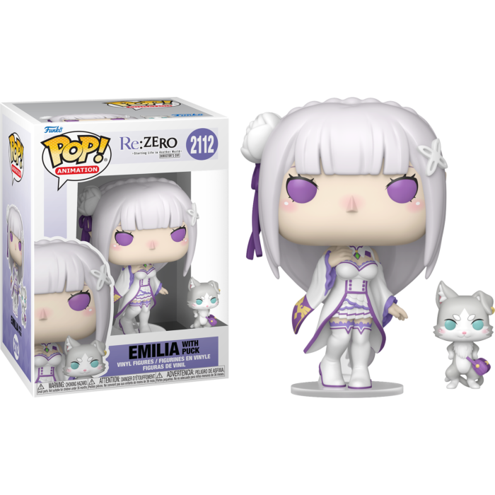 Funko Pop! Re:ZERO - Emilia with Puck #2112