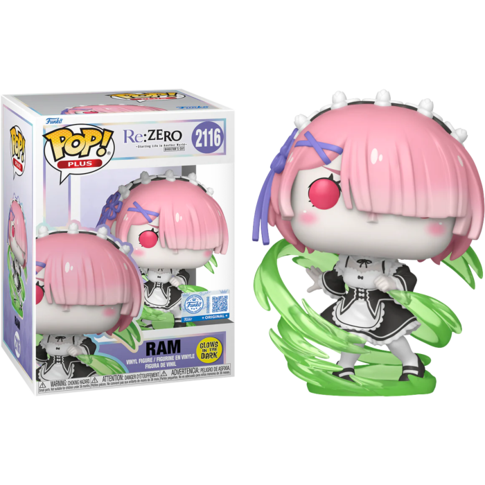 Funko Pop! Re:ZERO - Ram (Wind Magic) Glow in the Dark #2116