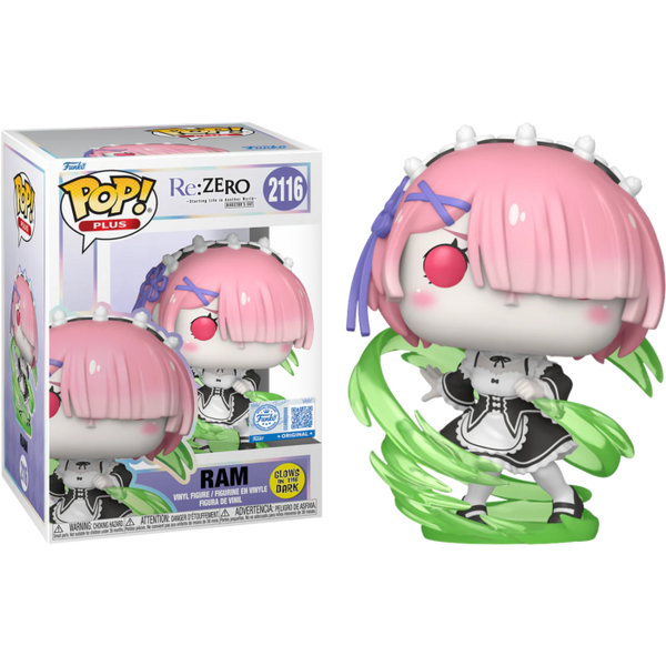 Funko Pop! Re:ZERO - Ram (Wind Magic) Glow in the Dark #2116