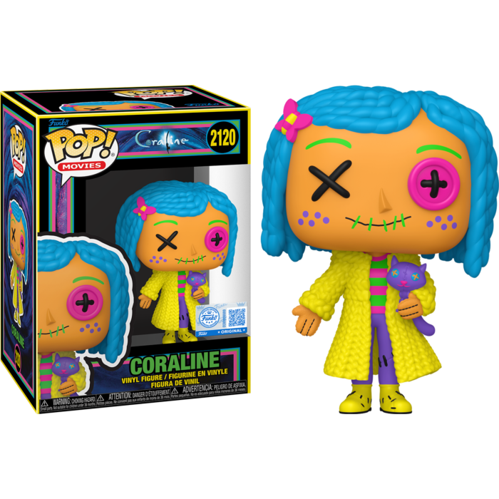 Funko Pop! Coraline - Coraline Patchwork Blacklight #2120