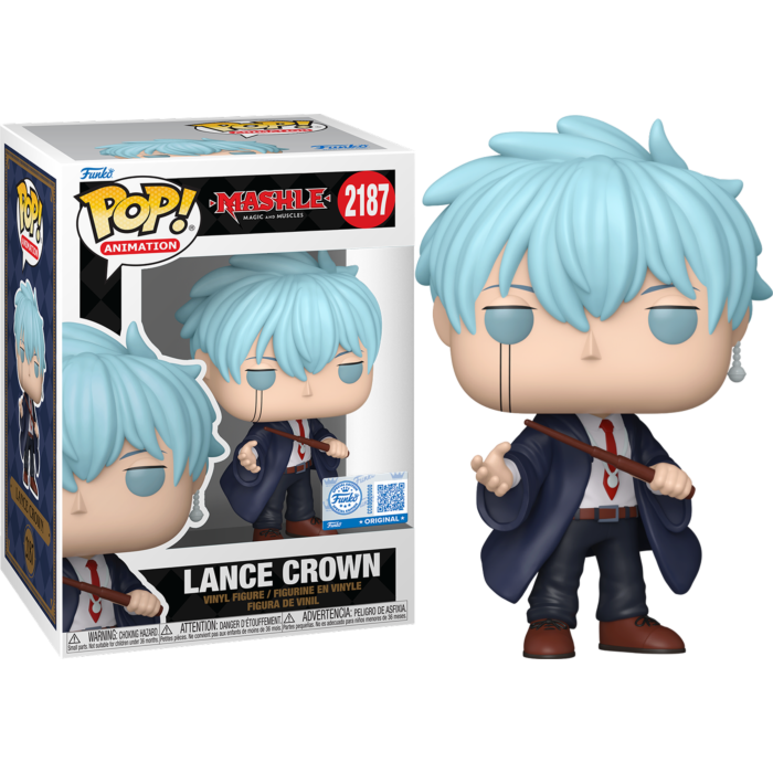 Funko Pop! Mashle: Magic & Muscles - Lance Crown #2187 (+ Box of 3 Mystery Exclusive) - Real Pop Mania