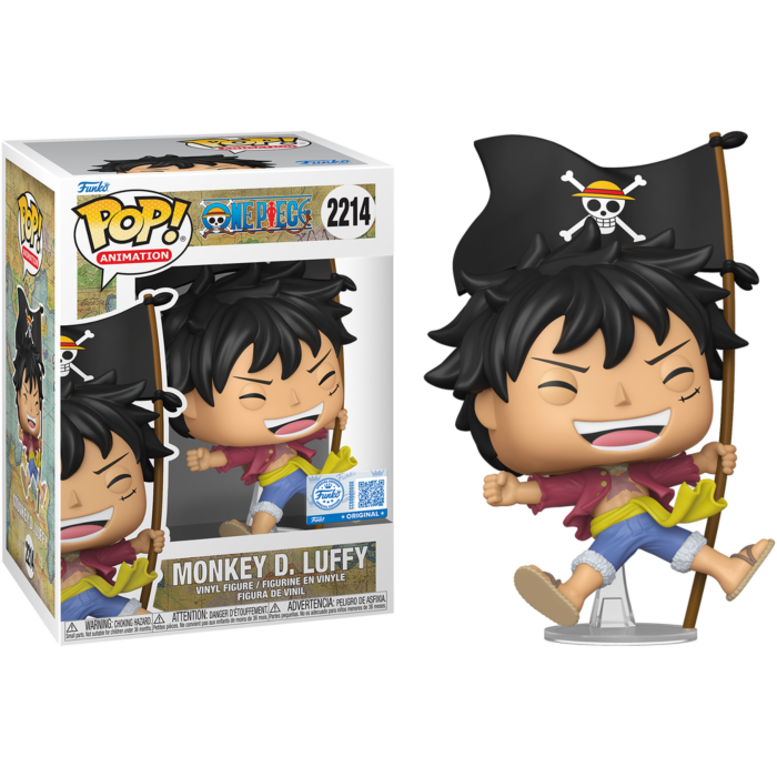Funko Pop! One Piece - Monkey D. Luffy with Flag #2214