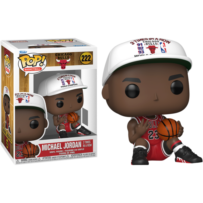 Funko Pop! NBA Basketball - Michael Jordan (3 Times in a Row) Chicago Bulls #222