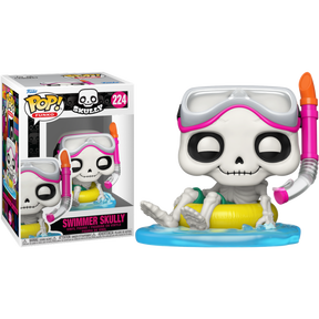 Funko Pop! Skeleton Summer - Bike Rider Skully, Skater Skully, Swimmer Skully & Surfer Skully - Bundle (Set of 4) - Real Pop Mania