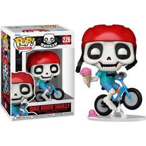 Funko Pop! Skeleton Summer - Bike Rider Skully, Skater Skully, Swimmer Skully & Surfer Skully - Bundle (Set of 4) - Real Pop Mania