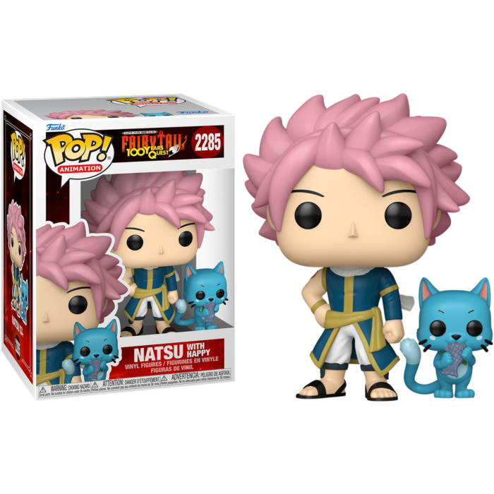 Funko Pop! Fairy Tail: 100 Year Quest - Natsu with Happy #2285 - Real Pop Mania