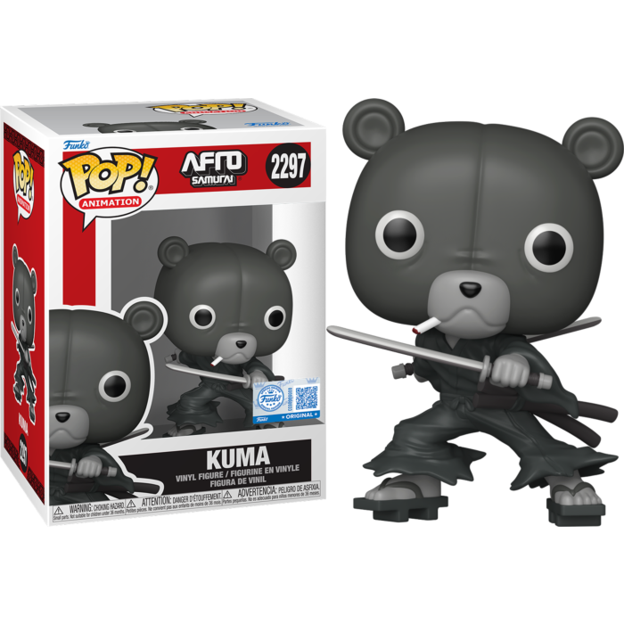 Funko Pop! Afro Samurai - Kuma #2297 (+ Box of 3 Mystery Exclusive) - Real Pop Mania