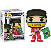 Funko Pop! F1: Formula 1 - Ayrton Senna with Brazilian Flag #22