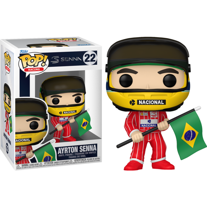 Funko Pop! F1: Formula 1 - Ayrton Senna with Brazilian Flag #22