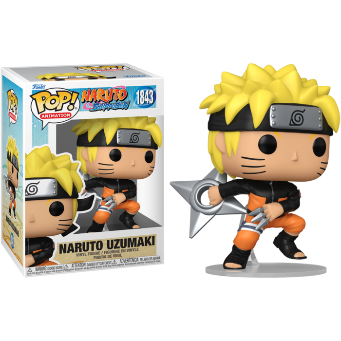 Funko Pop! Naruto: Shippuden - Naruto Uzumaki with Kunai & Shuriken #1843 - Chase Chance