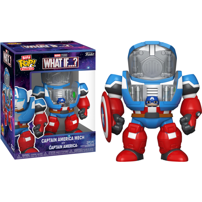Funko Pop! Bitty - What If...? - Captain America Mech with Captain America