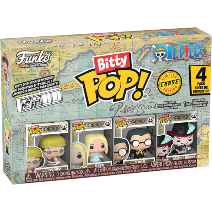 Funko Bitty Pop! One Piece - Usopp, Kaya, Kuro & Chase Bitty - 4-Pack